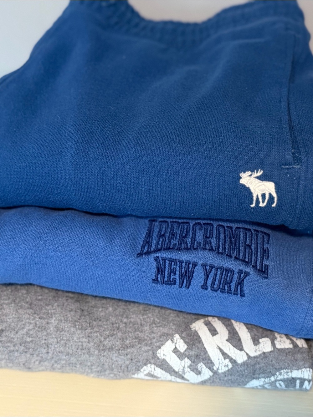Abercrombie & Fitch Navy and Royal Blue Kids Sweatpants & Joggers